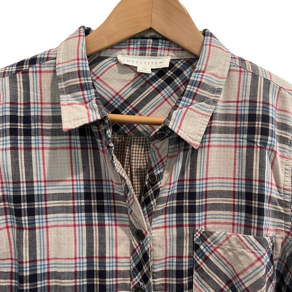 Lovestitch Plaid Top - Picture 1 of 7
